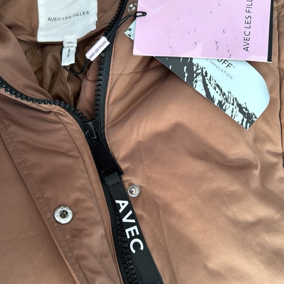 Avec Les Filles Women's Quilted Longline Puffer Vest Sz XL - Picture 9 of 14